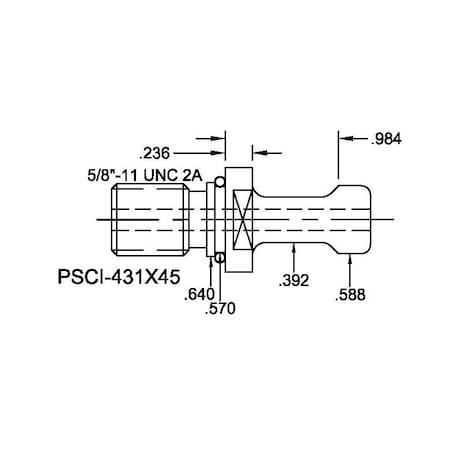 Tj Davies Co Coolant Through Retention Knob PSCI-431X45